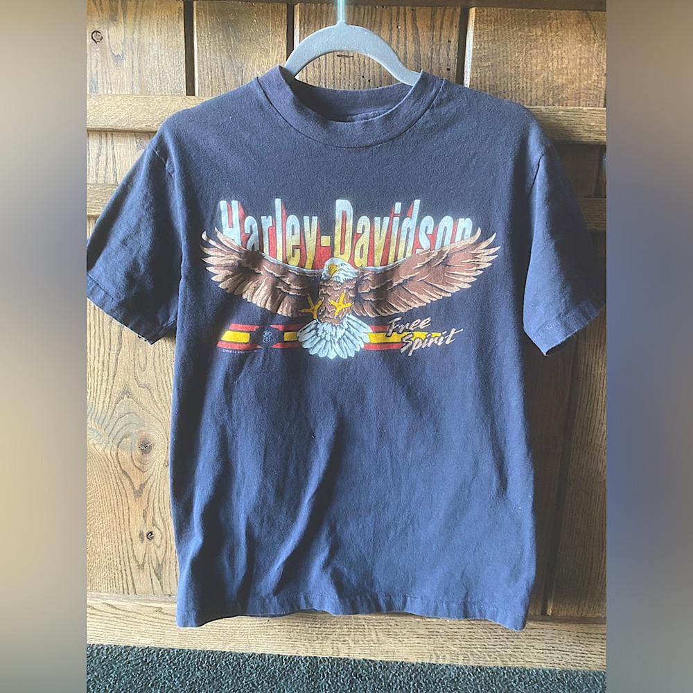 vintage 1988 free spirit harley davidson shirt • fort myers florida • medium